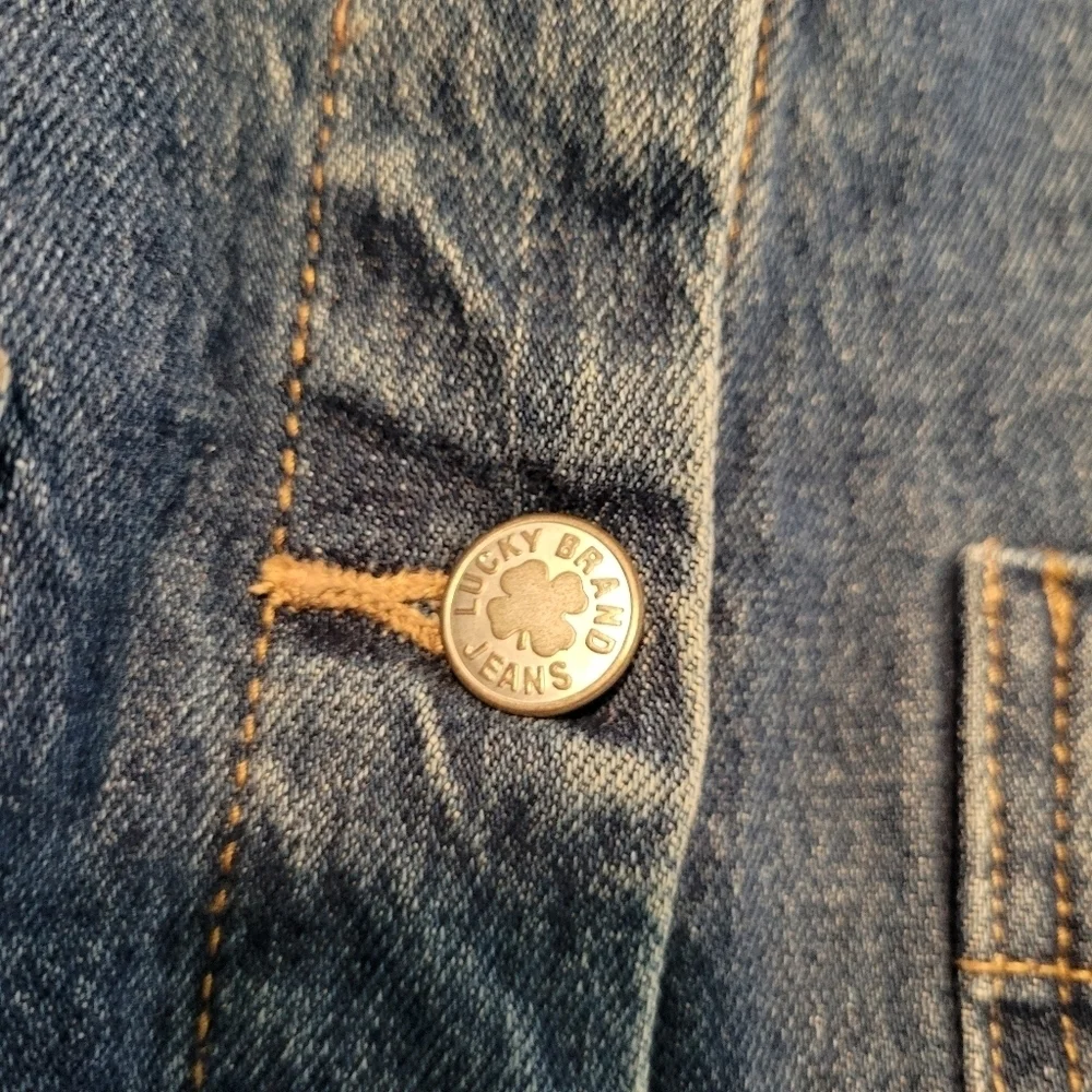 Lucky Brand Button Front Denim Skirt